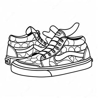 Vans Shoes Coloring Pages