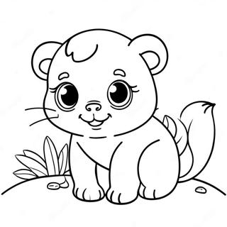 Cute Animal Tots Coloring Page 14982-12271