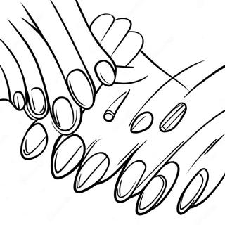 Nails Coloring Pages