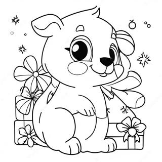 Christmas Animals Coloring Page 15011-12291