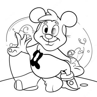 Cheerful Disney Characters Get Well Soon Coloring Page 15022-12315