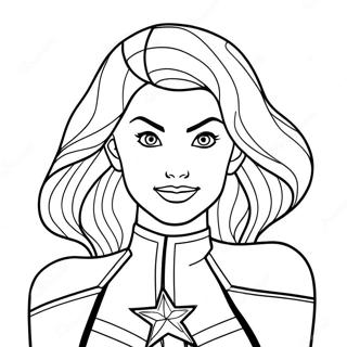 Captain Marvel Coloring Pages