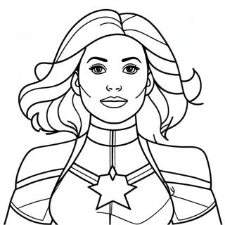 Captain Marvel Coloring Page 15071-12338