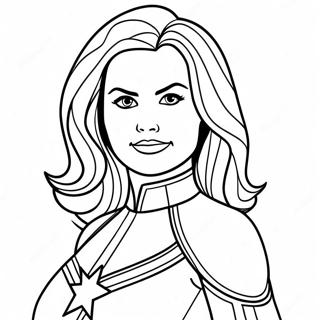 Captain Marvel Coloring Page 15071-12340