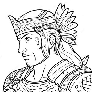 Fearless Warrior Coloring Page 15082-12351