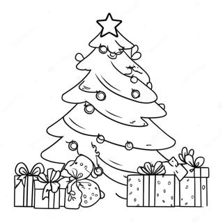 Festive Bobbie Goods Christmas Tree Coloring Page 15092-12357