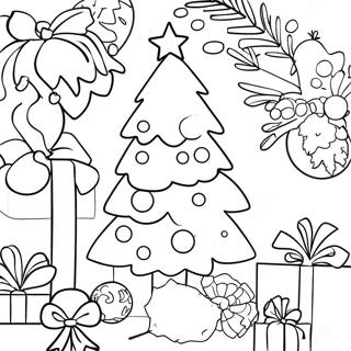 Festive Bobbie Goods Christmas Tree Coloring Page 15092-12359