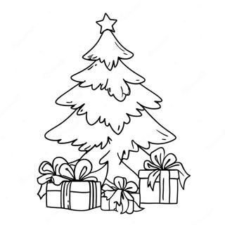 Festive Bobbie Goods Christmas Tree Coloring Page 15092-12360