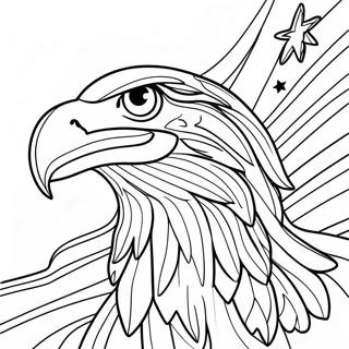 Patriotic American Flag Coloring Page 1511-1336