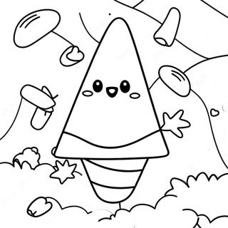 Candy Corn Coloring Pages