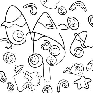 Candy Corn Halloween Coloring Page 15121-12384