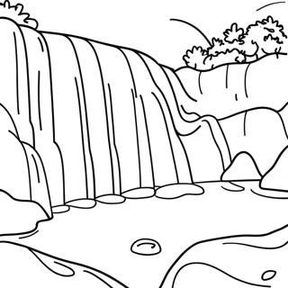 Waterfall Coloring Pages