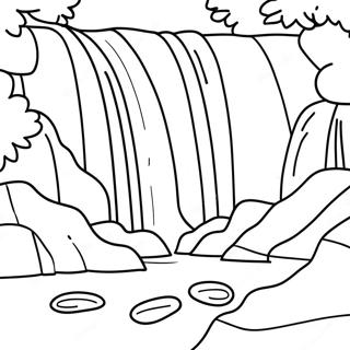 Waterfall Coloring Page 15141-12394