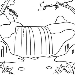 Waterfall Coloring Page 15141-12395