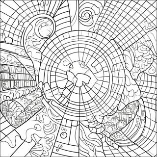 Mystery Grid Coloring Pages