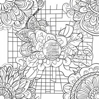 Mystery Grid Coloring Page 15151-12403