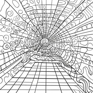 Colorful Mystery Grid Adventure Coloring Page 15152-12408