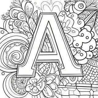 Letter A Coloring Page 15161-12414