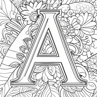 Letter A Coloring Page 15161-12416