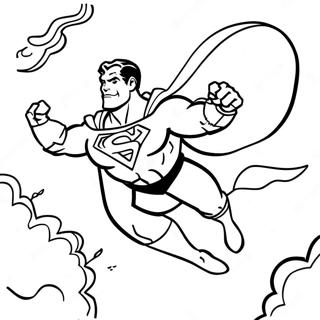 Shazam Flying Through The Sky Coloring Page 15172-12421