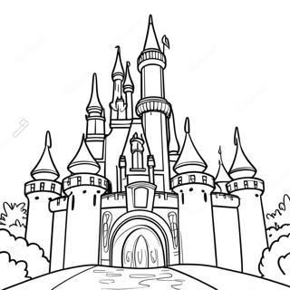 Disneyland Castle Coloring Page 15181-12432