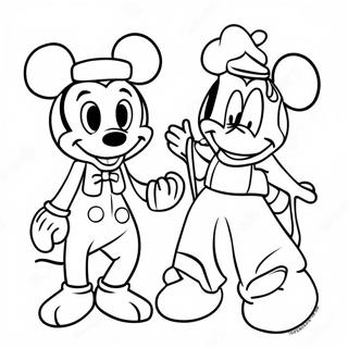 Magical Disneyland Characters Coloring Page 15182-12427