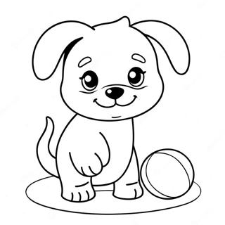 Realistic Cute Puppy Coloring Pages