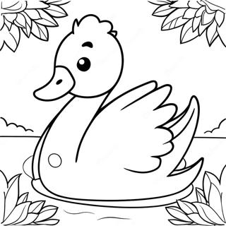 Swan Coloring Page 15221-12458