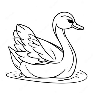 Swan Coloring Page 15221-12459