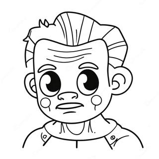 Cute Frankenstein Monster Coloring Page 1522-1327