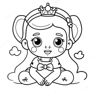 Cute Baby Princess Coloring Page 15241-12476