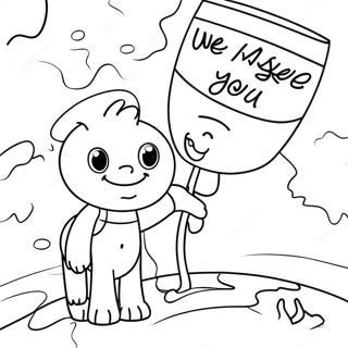 We Missed You Coloring Pages