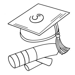 Class Of 2024 Graduation Cap Coloring Page 15271-12504