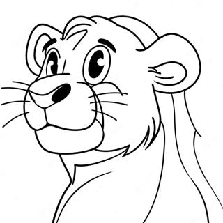 Simba Roaring Coloring Page 152-129