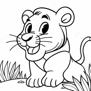 Simba Roaring Coloring Page 152-130