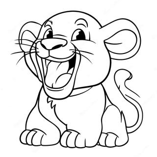 Simba Roaring Coloring Page 152-132