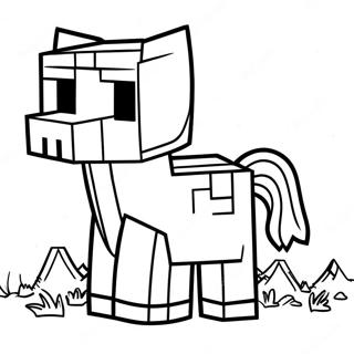 Minecraft Animal Coloring Pages