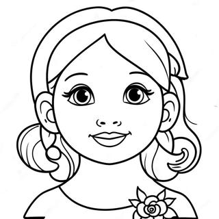 Pretty Girl Cute Girl Coloring Pages