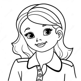 Pretty Girl Cute Girl Coloring Page 1531-1330