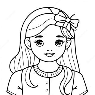 Pretty Girl Cute Girl Coloring Page 1531-1331