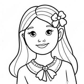 Pretty Girl Cute Girl Coloring Page 1531-1332