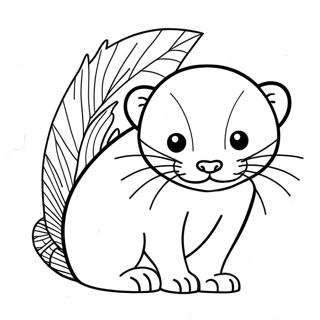 Ferret Coloring Pages