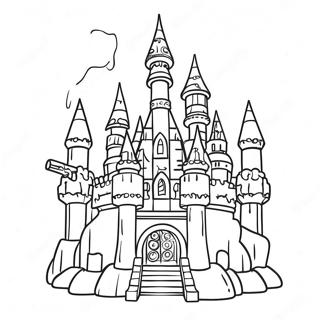 Colorful Lego Castle Coloring Page 15352-12564