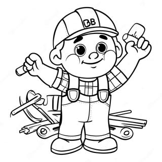 Bob The Builder With Tools Coloring Page 15372-12591