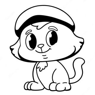 Smurf Cat Coloring Page 15411-12607