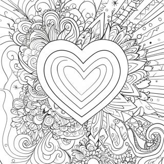 Fancy Heart Coloring Page 1541-1359