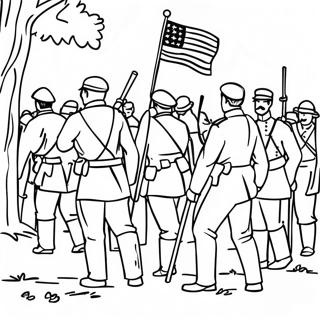 Civil War Soldiers Coloring Page 15421-12615