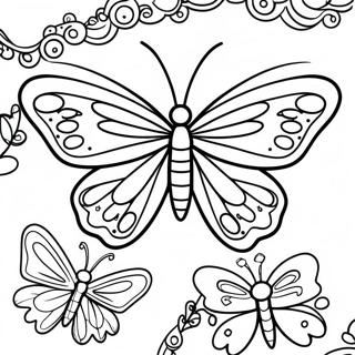 Colorful Butterfly Moth Coloring Page 15432-12626