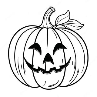 Vintage Halloween Pumpkin Coloring Page 15451-12644