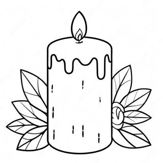 Candle Coloring Pages